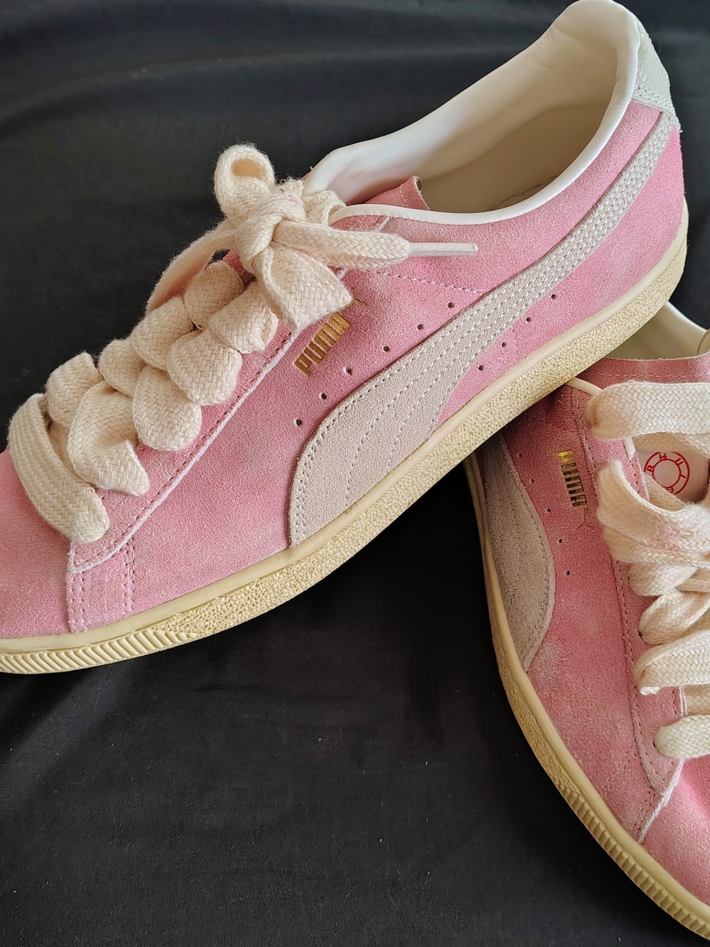 PUMA Suede Classic Pink Lace-Up Sneakers